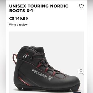 New Rossignol X-1 cross country ski boots